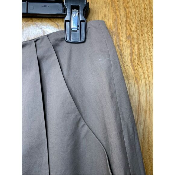 Marni Cotton A-line Mini Skirt‎ With Pockets In Dark Taupe Size 38/2 - Picture 6 of 12